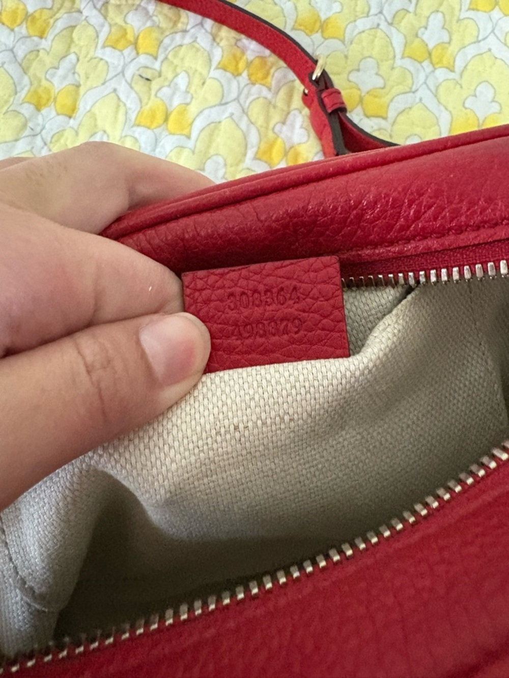 Gucci Red Soho Disco Embossed GG Leather Crossbody with Tassel - Picture 12 of 16